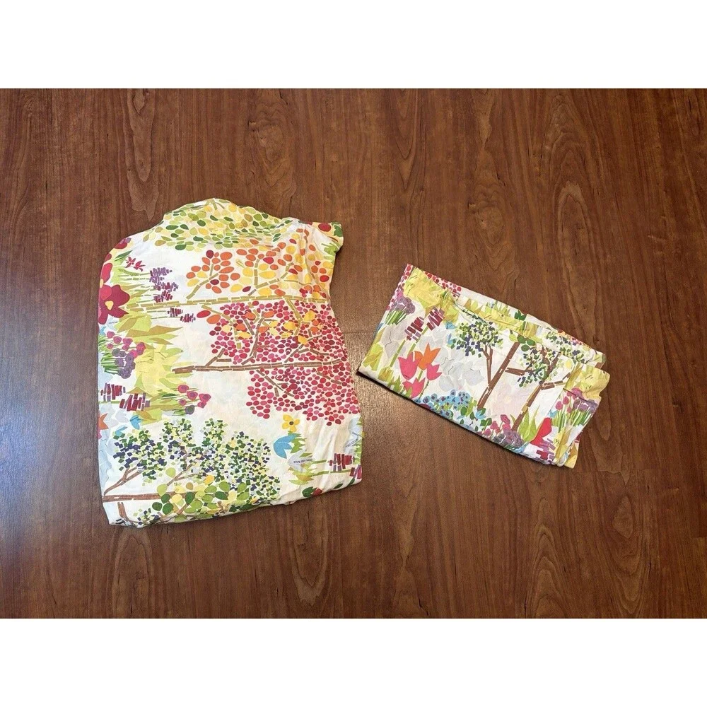 Pottery Barn Woodland Duvet Cover Full Paint By Numbers Organic Cotton Cottage